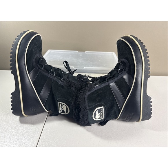 Sorel Tivoli II  Women Faux Fur  Suede Boots Waterproof Size US 6.5 Black - Picture 10 of 16